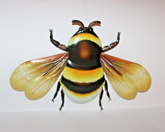 Metallic Bee Garden Wall Art Ornament