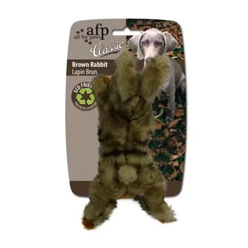 All For Paws Classic Brown Rabbit Small Dog Toy