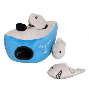 Hide And Seek Shark Dog Toy