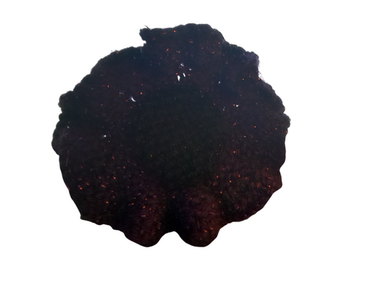 Knitted Purple Poppy Flower Brooch Style 5