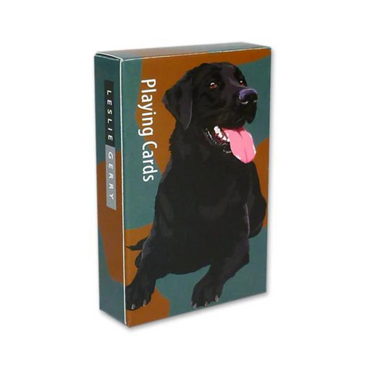 Black Labrador Playing Cards