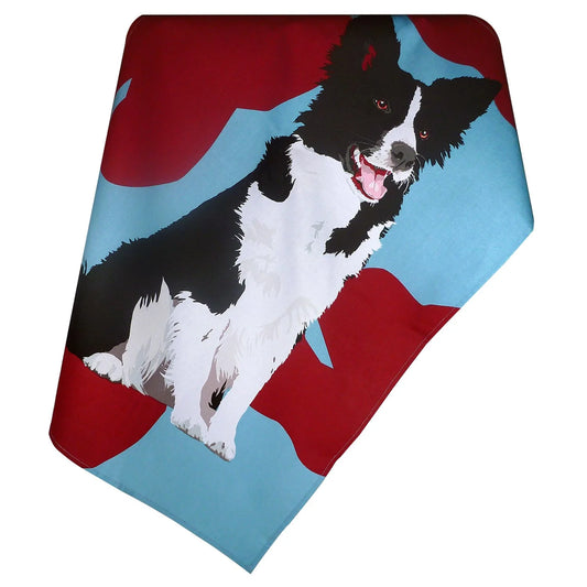 Border Collie Tea Towel