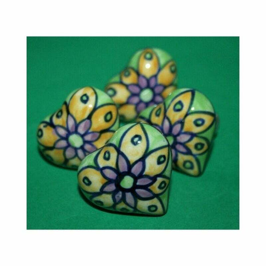 Fair Trade Hand Painted Ceramic Door / Drawer Knob