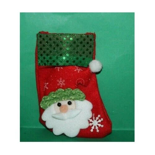 Small Christmas Xmas Stocking Father Christmas Santa
